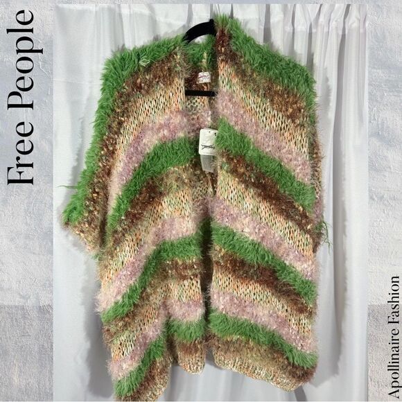 FREE PEOPLE FAIRYTALE COCOON KIMONO IN SUGAR PLUM NWT OS - Picture 6 of 9